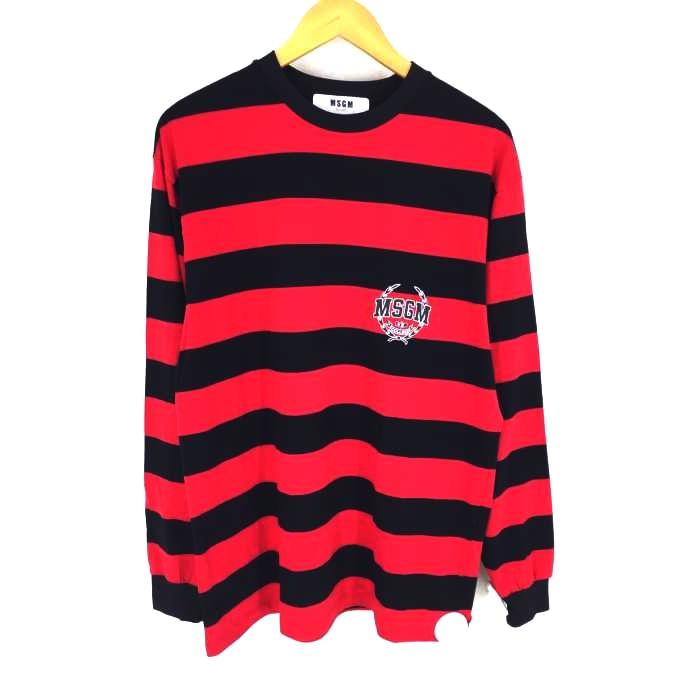 エムエスジーエム Msgm College ロンt ボーダー クルーネックtシャツ メンズ Impor 中古 ブランド古着バズストア 0923 ブランド古着販売のbazzstore 通販 Yahoo ショッピング