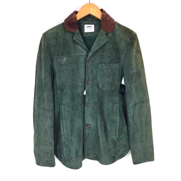 エメンティ Emmeti ゴートレザー襟切替スウェードレザージャケット メンズ 44 中古 ブランド古着バズストア 1023 ブランド古着販売のbazzstore 通販 Yahoo ショッピング