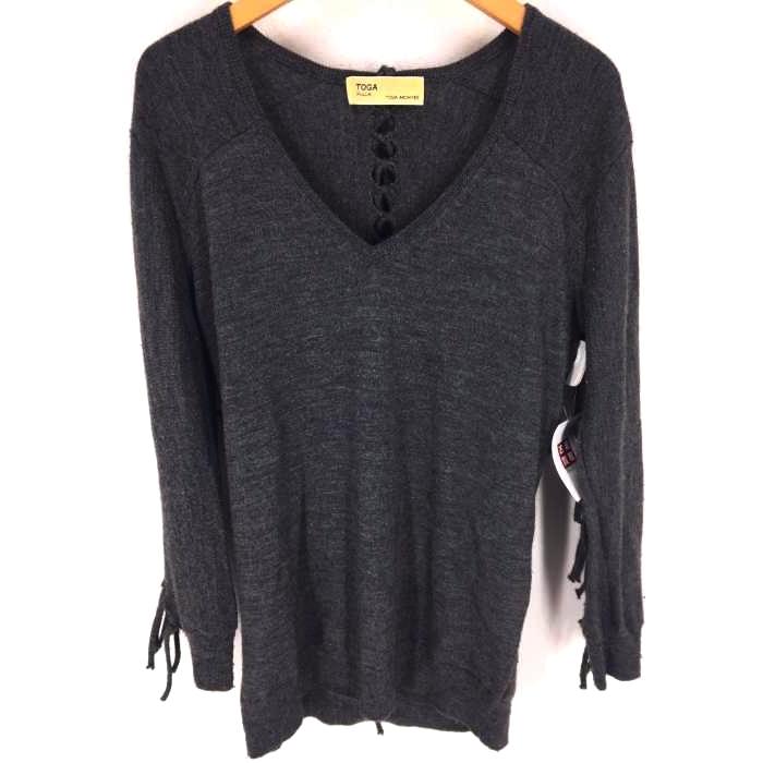 トーガプルラ Toga Pulla フリンジニットワンピース レディース 0 2 中古 古着 ブランド古着販売のbazzstore 通販 Yahoo ショッピング