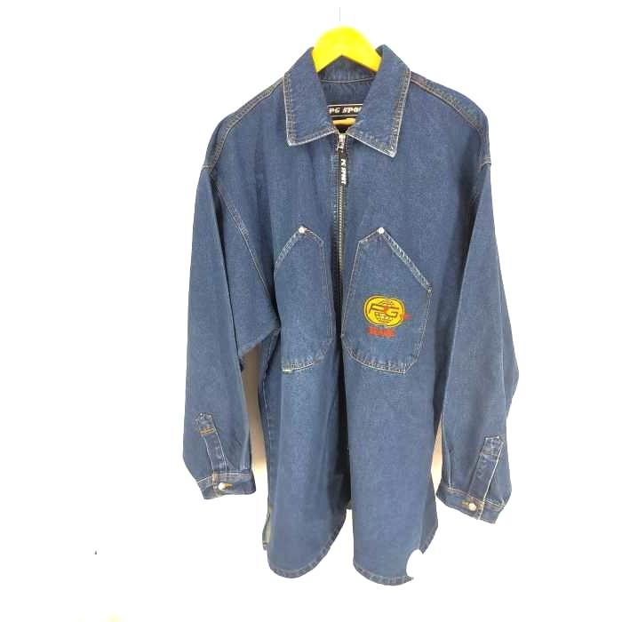 ユーズドフルギ Used古着 Pg Sport デニムカバーオール メンズ Xl 中古 古着 ブランド古着販売のbazzstore 通販 Yahoo ショッピング