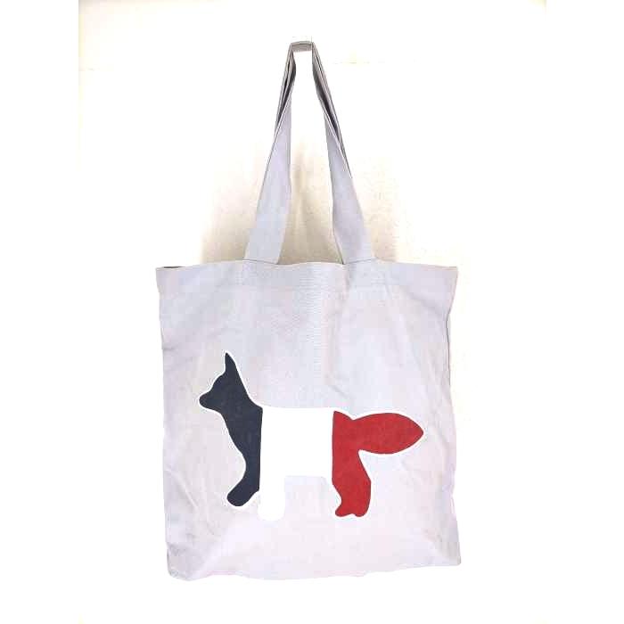 高い素材 バッグ メンズ ブランド古着バズストアbazzstore メゾンキツネ Maison Kitsune Tricolor Fox トートバッグ メンズ 中古 古着 2100
