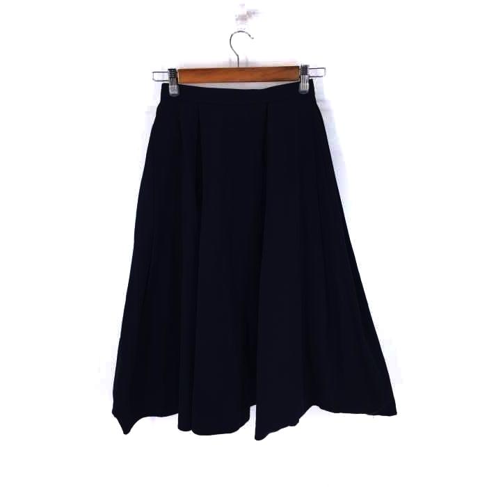 ENFOLD(エンフォルド) グログランボックスフレア スカート レディース