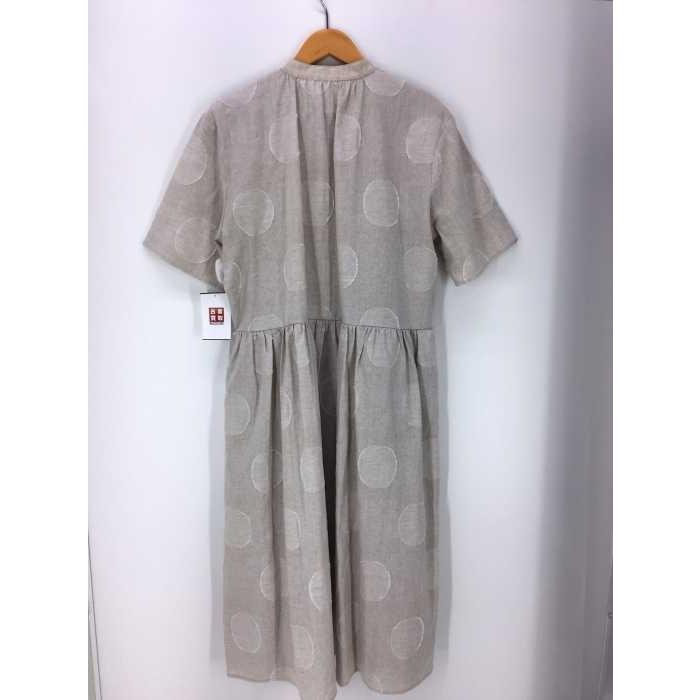 高級感 Merlot Ikyu メルロー ドット柄リネン混ギャザーワンピース サイズ 表記無 ワンピース ブランド古着バズストア 21福袋 Institutoedinheiromarica Org