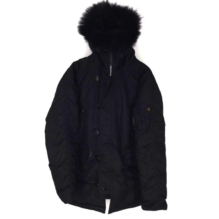 大特価放出 リアルファー タイトジャケット N 3b Industries Alpha アルファインダストリーズ Industries Alpha メンズダウンジャケット メ 0904 ブランド古着バズストア 中古 コート アウター Dagl Tg