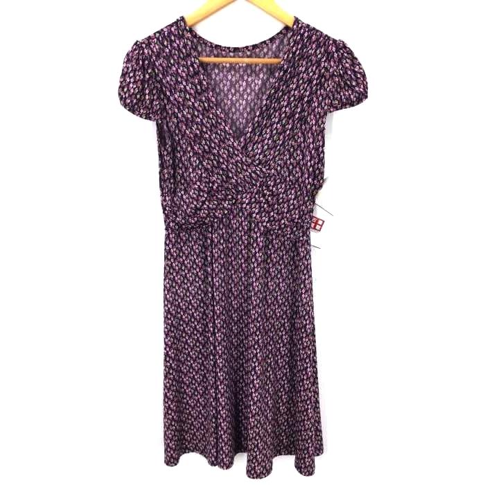 ロリーネ Lorine フランス製 小花柄 カシュクールワンピース パフスリーブ レディース 1 中古 古着 2100 ブランド古着販売のbazzstore 通販 Yahoo ショッピング
