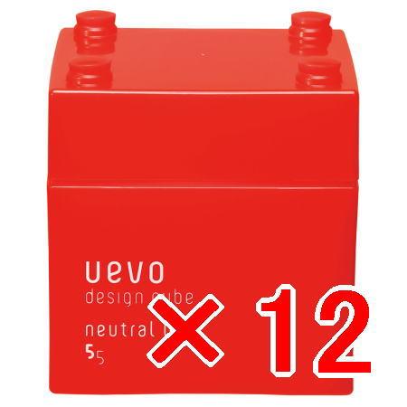 送料無料 デミコスメティックス ／ ウェーボ デザインキューブ ／ ニュートラルワックス 80g 12個 ?ワックス 送料無料 デミコスメティックス ／ ウェーボ デザインキューブ