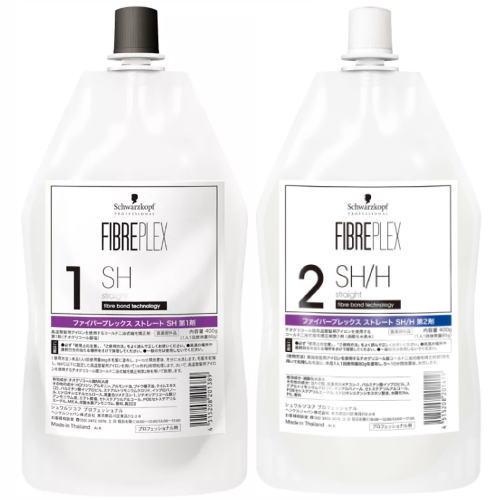 ★【送料無料】シュワルツコフ ／ ファイバープレックス ／ ストレート 1剤 SH  2剤 SH/H 400mL　3セット シュワルツコフ / ファイバープレックス ストレート 1剤 SH 2剤 SH/H