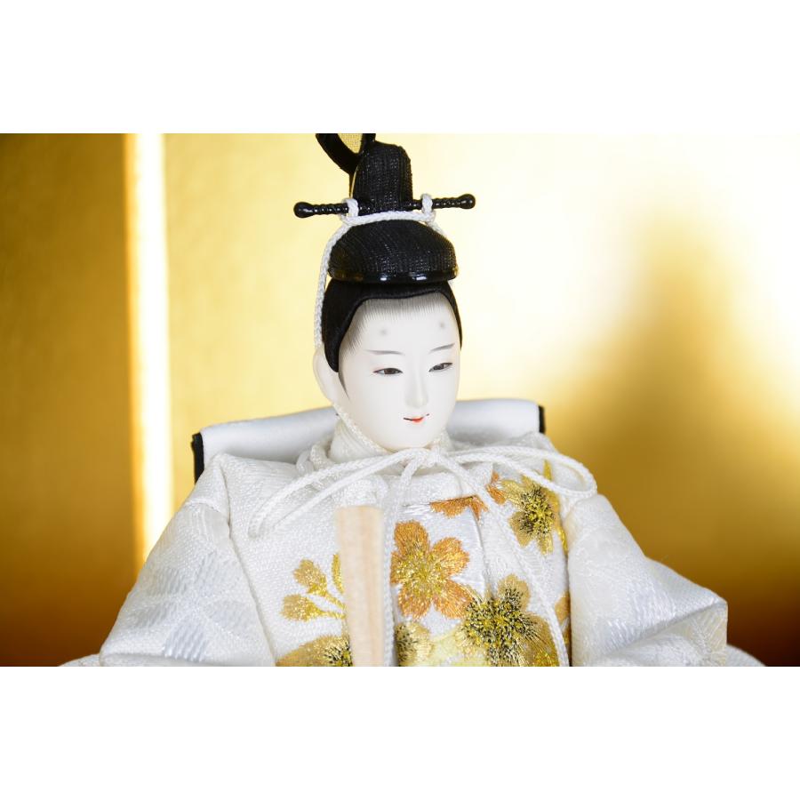 雛人形 左京 田村芙紗彦 親王飾り 限定品 京十二番 波山に枝桜 包