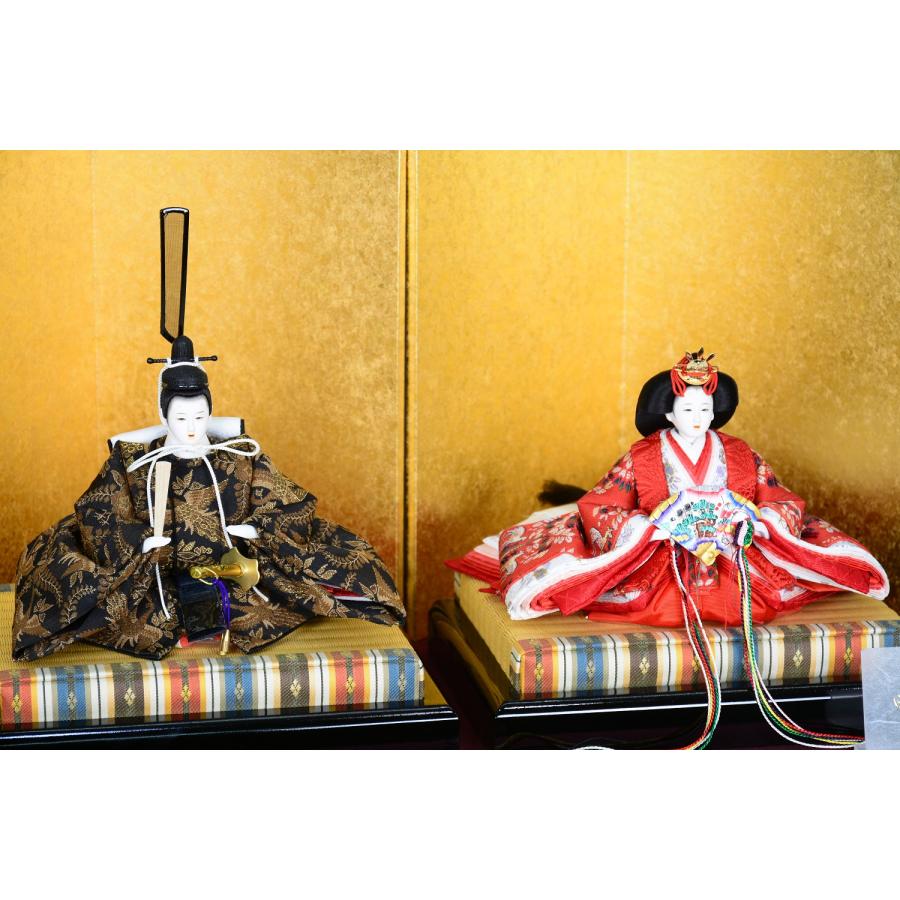 雛人形 左京 田村芙紗彦 親王飾り 限定品 京十二番 鳳凰と鹿 荒振金二