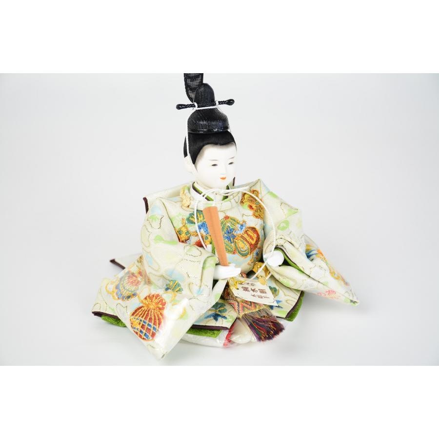 雛人形 小出松寿 限定製作品 三寸 おぼこ金彩京刺繍 50cm 桐箱収納箱