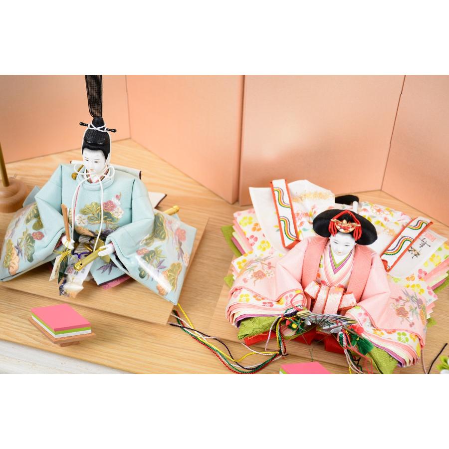 雛人形 小出松寿 限定製作品 正絹 京刺繍（上） 松竹梅文様 京十二番