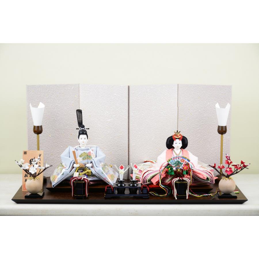 雛人形 小出松寿 限定製作品 正絹 京刺繍（上） 松竹梅文様 京十二番