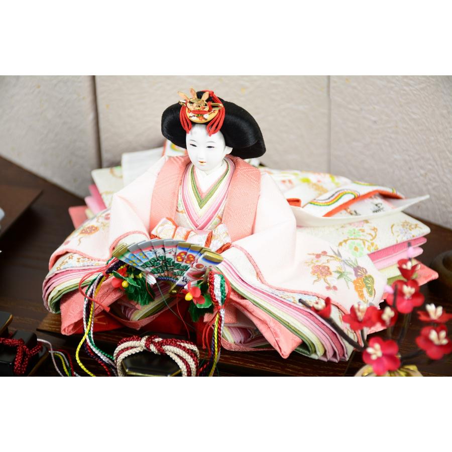 雛人形 小出松寿 限定製作品 正絹 京刺繍（上） 松竹梅文様 京十二番