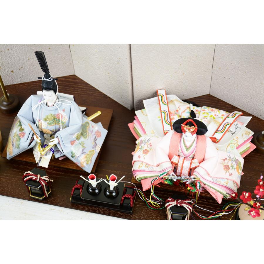 雛人形 小出松寿 限定製作品 正絹 京刺繍（上） 松竹梅文様 京十二番