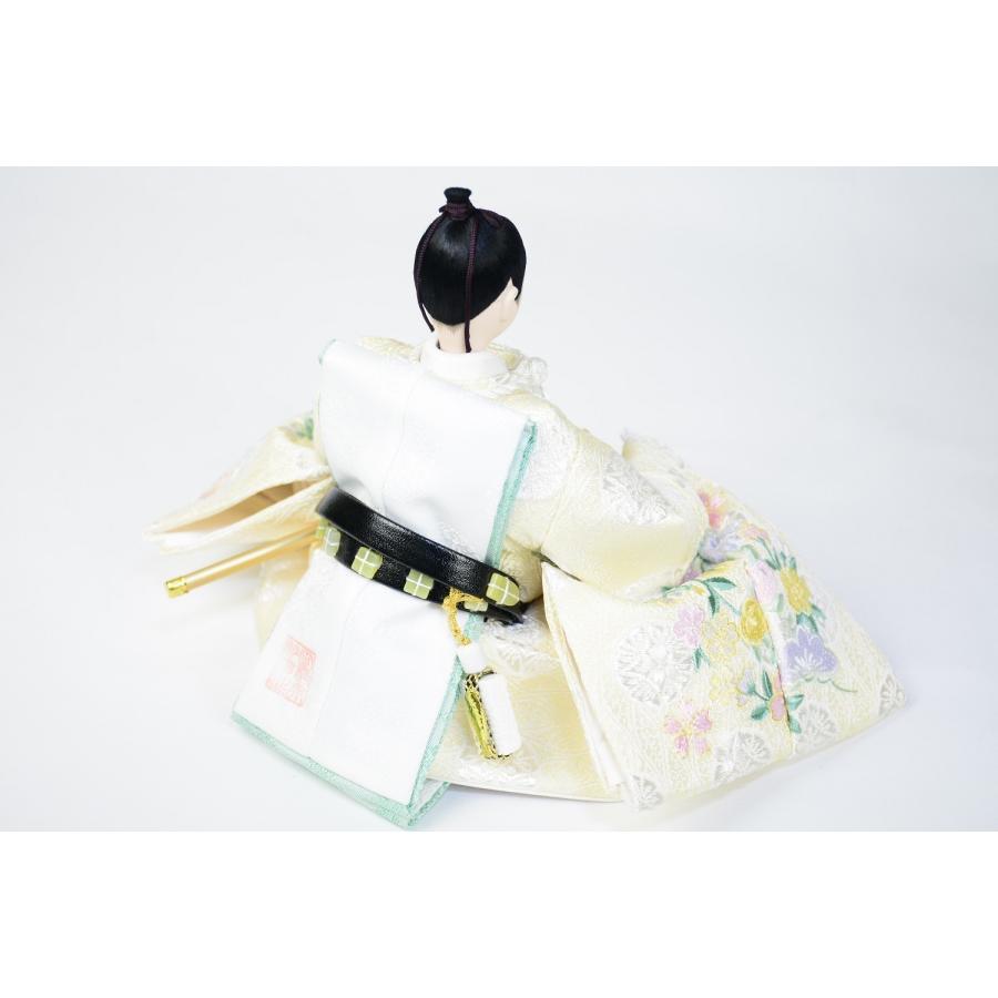 雛人形 左京 田村芙紗彦 親王飾り 京十一番 色々に輝く小花丸文 変則三