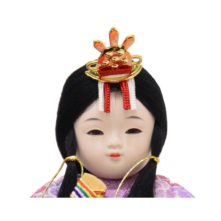 雛人形 悠香 コンパクト親王飾り 彩花 木目込人形 平飾り ひな人形