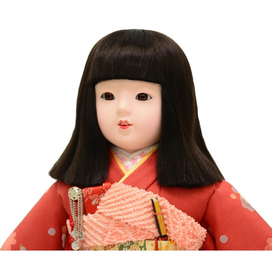 市松人形 愛ちゃん 10号 極上 正絹仕立 金彩京友禅 おかっぱ髪 [高さ約