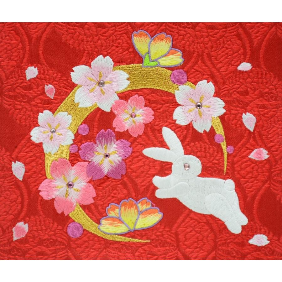 刺繍名旗台付きセット 大 華輪 名前旗 刺繍入り 旗サイズ60cm