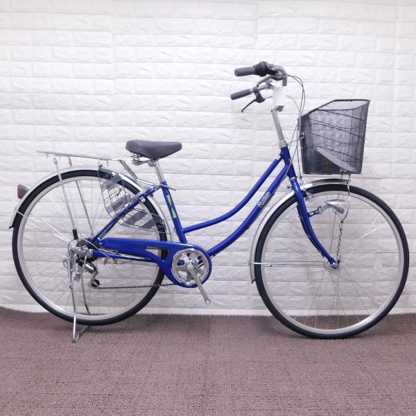 高質で安価 新車 自転車軽快車当店オリジナルruffian 27インチ6段ブルー お歳暮