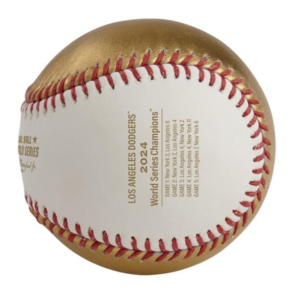 ローリングス 野球  MLB2024ワールドシリーズ優勝記念球 ロサンゼルスドジャースバージョン 2024 World Series Champion Ball in display cube WSBB24CHMP-Rの画像
