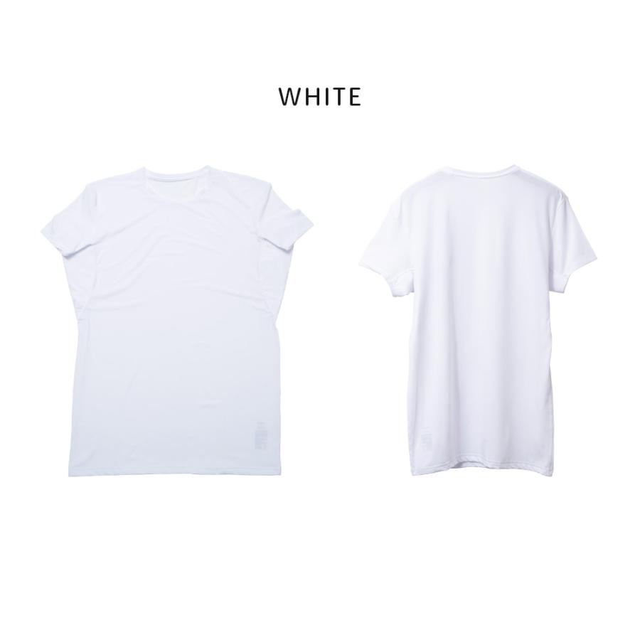 インナー Tシャツ 半袖 メンズ 四重構造 大容量 脇汗パッド UVカット 吸汗速乾 ドライ ストレッチ クルーネック ワーク M L LL 白/黒 12093 [CT-10] |  | 07