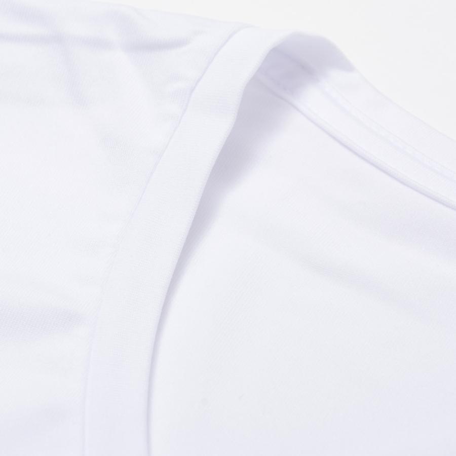 四重構造 大容量 脇汗パッド 付き UVカット 吸汗速乾 ドライ ストレッチ Vネック Tシャツ 半袖 メンズ インナー 仕事着 作業着 M L LL 白/黒 12094 [CT-14] |  | 04