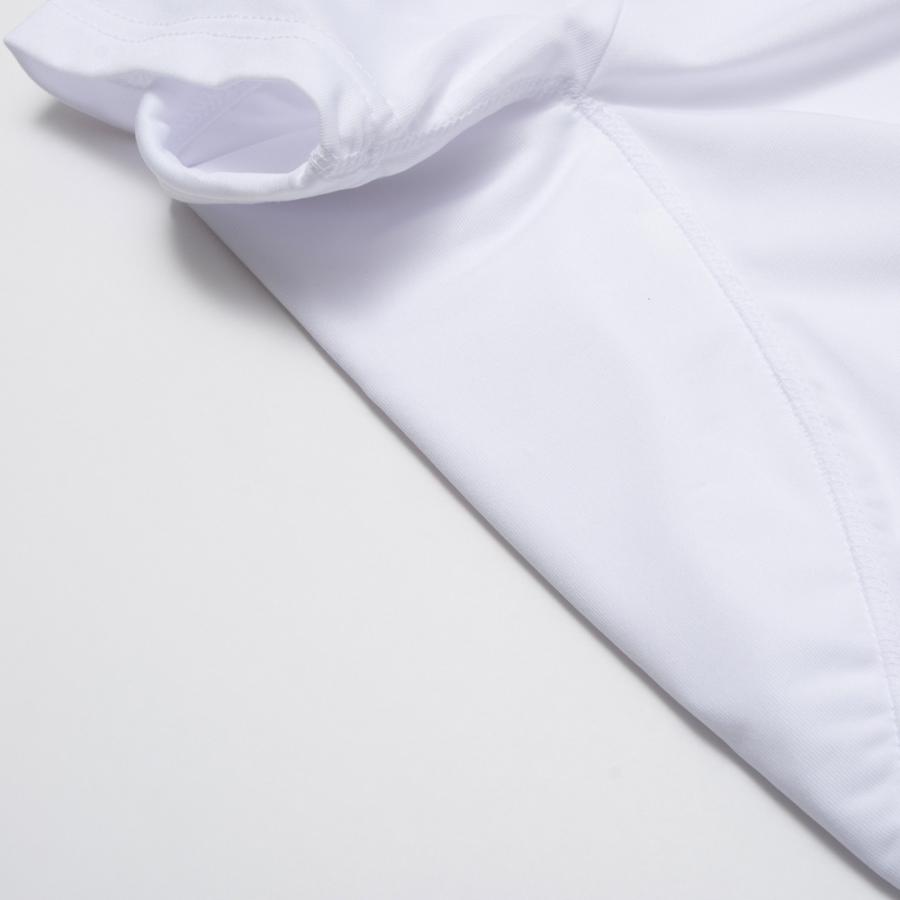 四重構造 大容量 脇汗パッド 付き UVカット 吸汗速乾 ドライ ストレッチ Vネック Tシャツ 半袖 メンズ インナー 仕事着 作業着 M L LL 白/黒 12094 [CT-14] |  | 05