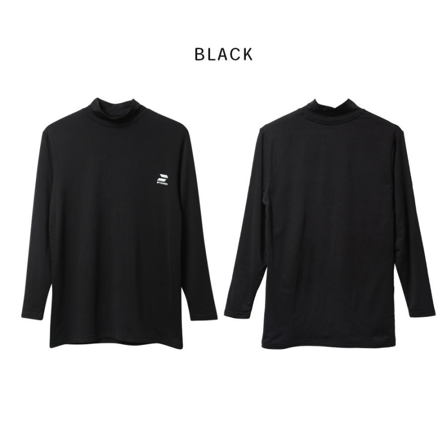 IFMC.×STICKER イフミック 裏起毛インナー ハイネック ロンT 血行促進 高機能インナー リカバリーウェア 長袖 無地 メンズ M L LL 黒 16883100 [CT-06] |  | 06