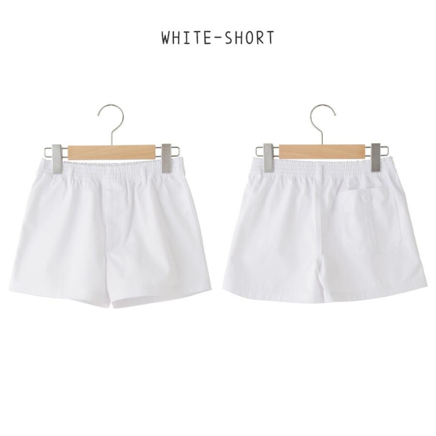 TCツイルショートパンツ体操服 体操ズボン 体操パンツ クウォーターパンツ ファスナー付 男の子 女の子 110 120 130 140 150 160 170 白/ホワイト 17100 [CT-11] |  | 08