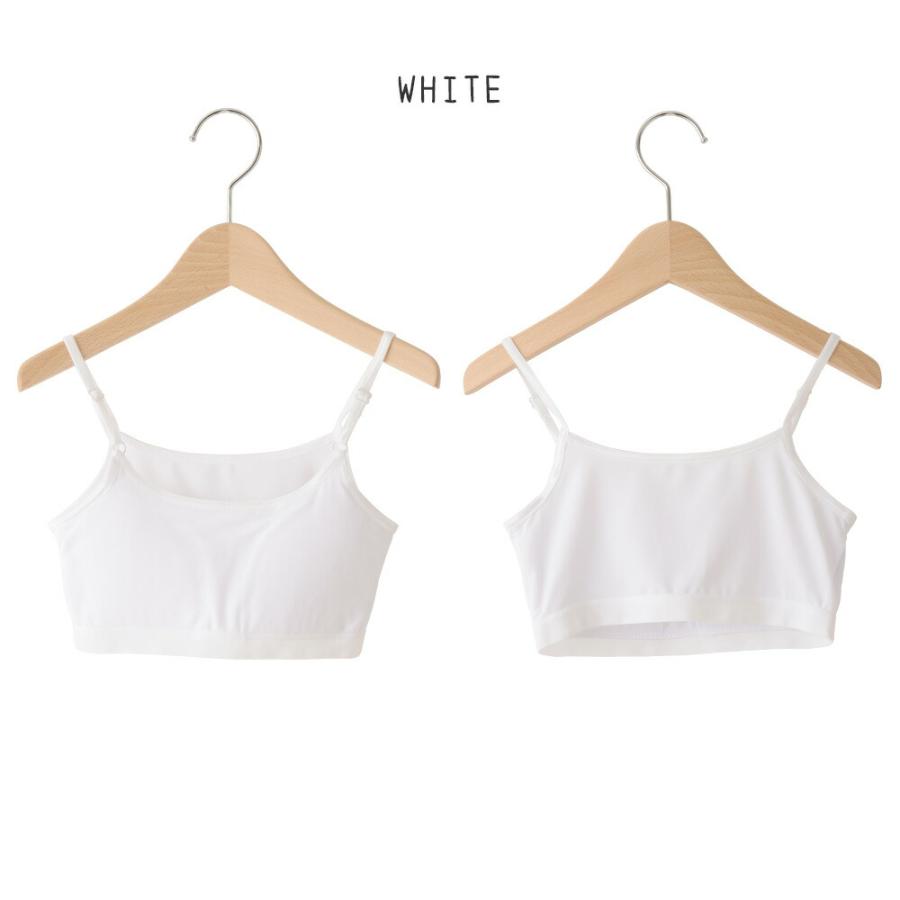 ハーフトップ ジュニア キッズ ダンス 子供 ハーフトップブラ カップインタイプ インナー 肌着 綿混 女の子 140 150 160 165 白/黒 140-165cm 33084 [SG-R] |  | 10