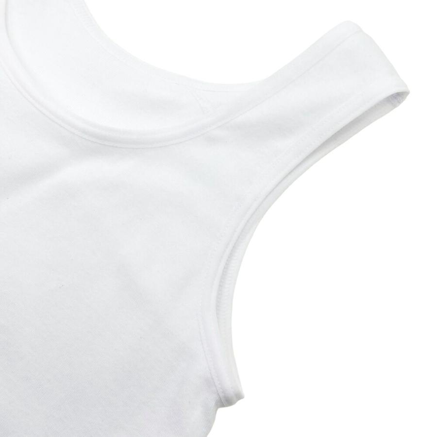 綿100％ タンクトップ ソフトカップ付き 女の子 インナー ネームタグレス キッズ 下着 体育 タンク コットン100％ 140 150 160 165 白/黒 33472 [BB-04] |  | 03