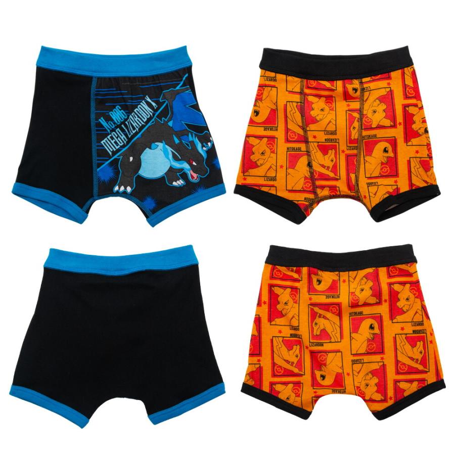 ポケモン 綿100％ 2枚組 ボクサーパンツ キッズ コットン 前閉じ 下着 男子 男の子 110 120 130 110-130cm 35892 [CT-03] |  | 02