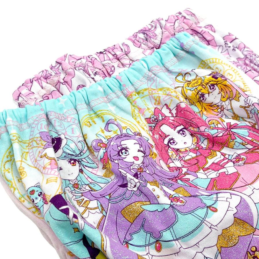 名探偵プリキュア ショーツ 2枚組 綿100% 女の子 ラメ キッズ 女児 2Pパンツ ネームタグ付き 下着 オールスターズ 100 110 120 130 36095 36096 36097 [CT-03] |  | 04