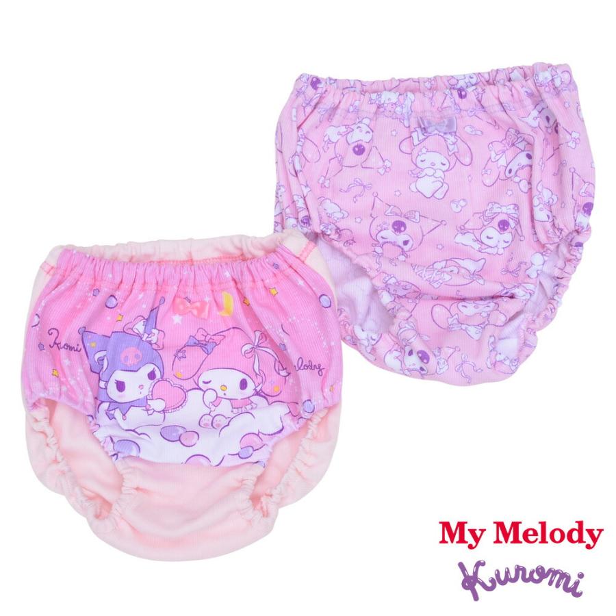 ショーツ キッズ 女児 女の子 サンリオ 2枚セット 2枚組 パンツ 子供 マイメロディー クロミ 100 110 120 130 36670 [CT-10] |  | 02