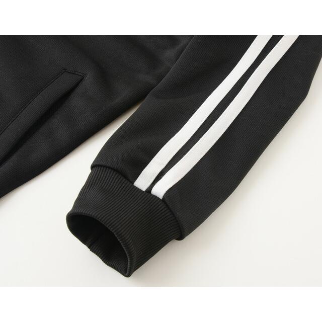 2本ラインジャージセットアップ キッズ ジュニア 子供 子ども ジャージ 上下 おしゃれ 男の子 女の子 100 110 120 130 140 150 160 黒/紺/赤/黄 542322 [CT-11] |  | 08