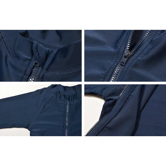 スクール水着男子 スクール水着子供男子 ラッシュガード キッズ 半袖 UVカット 男の子 小学生 中学生 水泳 120 130 140 150 160 170 紺/ネイビー 855497 [BB-11] |  | 03