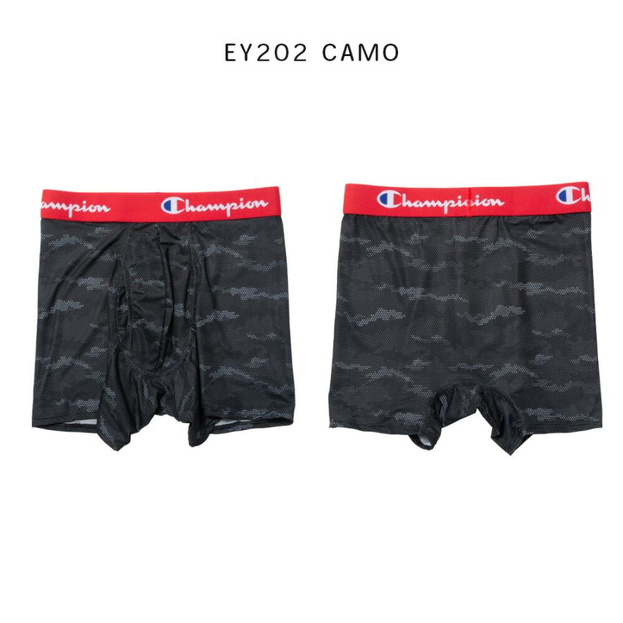 Champion チャンピオン 吸汗速乾 ドライ ボクサーパンツ 前開き アンダーウェア 下着 ストレッチ メンズ 男 M L LL グレー/紺/黒 ea201 [BB-22] | Champion | 07