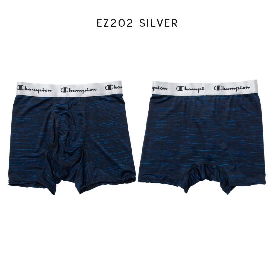 Champion チャンピオン 吸汗速乾 ドライ ボクサーパンツ 前開き アンダーウェア 下着 ストレッチ メンズ 男 M L LL グレー/紺/黒 ea201 [BB-22] | Champion | 09