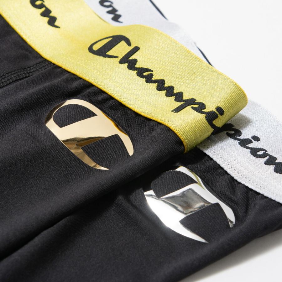 Champion チャンピオン 抗菌防臭 吸汗速乾 ドライ ボクサーパンツ 2P 2枚組 前開き 下着 キッズ ジュニア 男の子 130 140 150 160 紺/黒 ez701 [CT-08] | Champion | 03