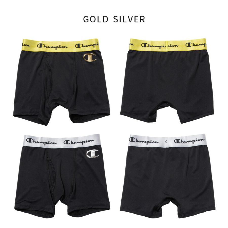 Champion チャンピオン 抗菌防臭 吸汗速乾 ドライ ボクサーパンツ 2P 2枚組 前開き 下着 キッズ ジュニア 男の子 130 140 150 160 紺/黒 ez701 [CT-08] | Champion | 08