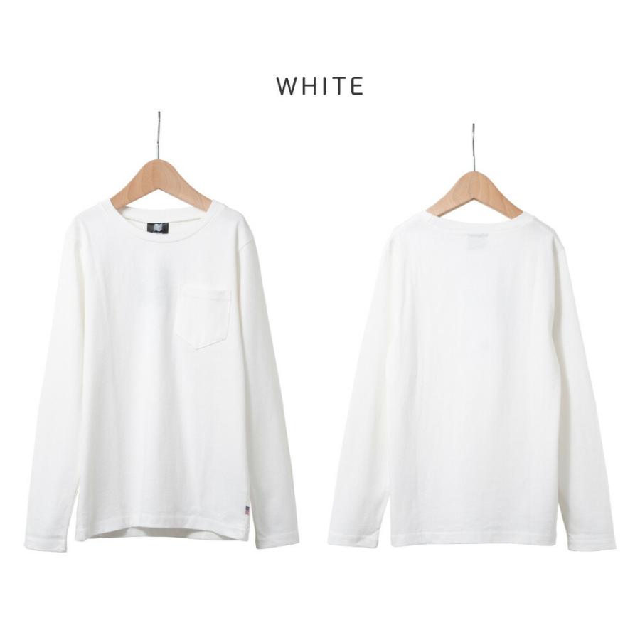 ロンt キッズ 綿100％ ドライ感のあるUSコットン ポケット付き Tシャツ 長袖 無地 クルーネック 120 130 140 150 160 白/紺/グレー/黒 ram-01 [CT-07] |  | 11