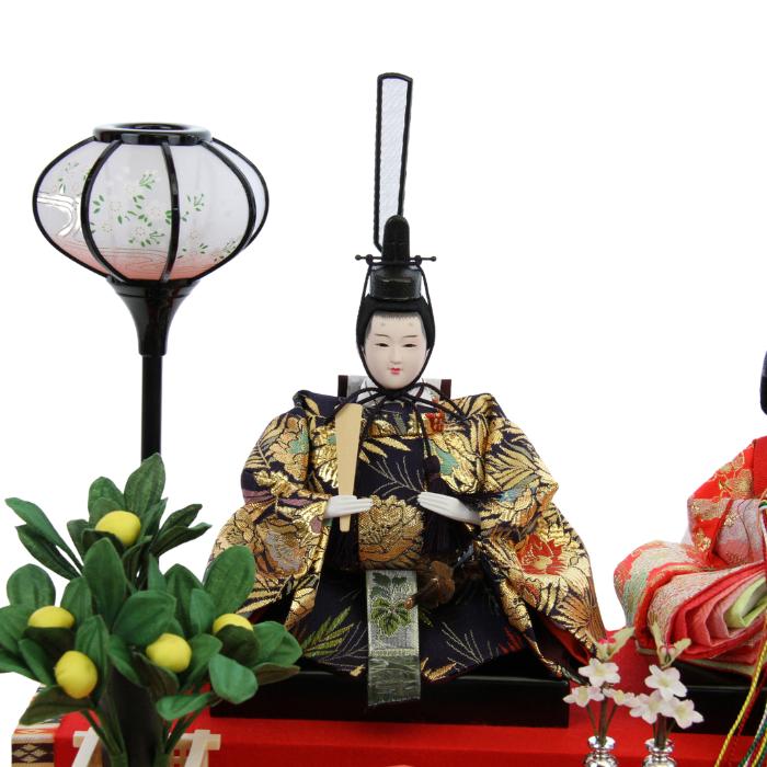 久月 雛人形 親王飾り 19085 オルゴール付 コンパクト 簡単 おしゃれ