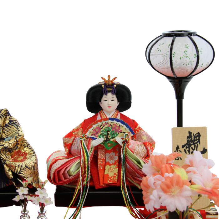 久月 雛人形 親王飾り 19085 オルゴール付 コンパクト 簡単 おしゃれ