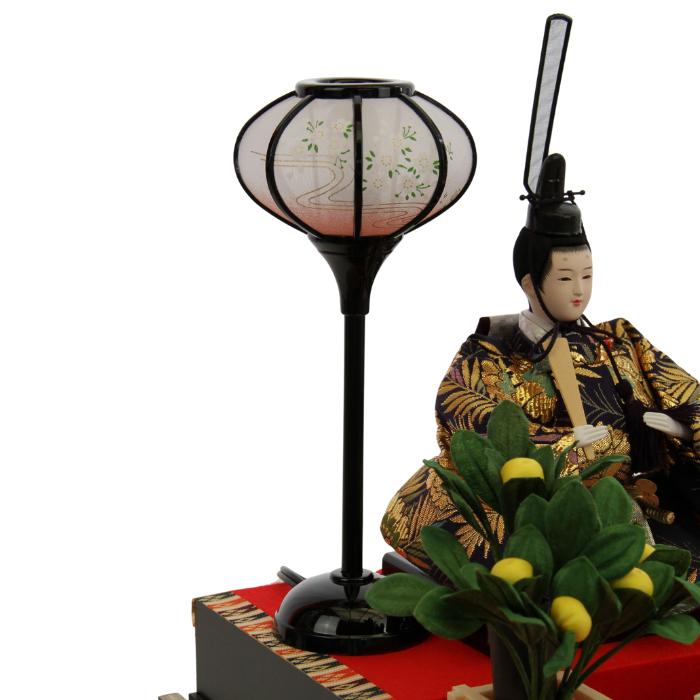久月 雛人形 親王飾り 19085 オルゴール付 コンパクト 簡単 おしゃれ
