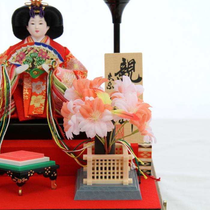 久月 雛人形 親王飾り 19085 オルゴール付 コンパクト 簡単 おしゃれ