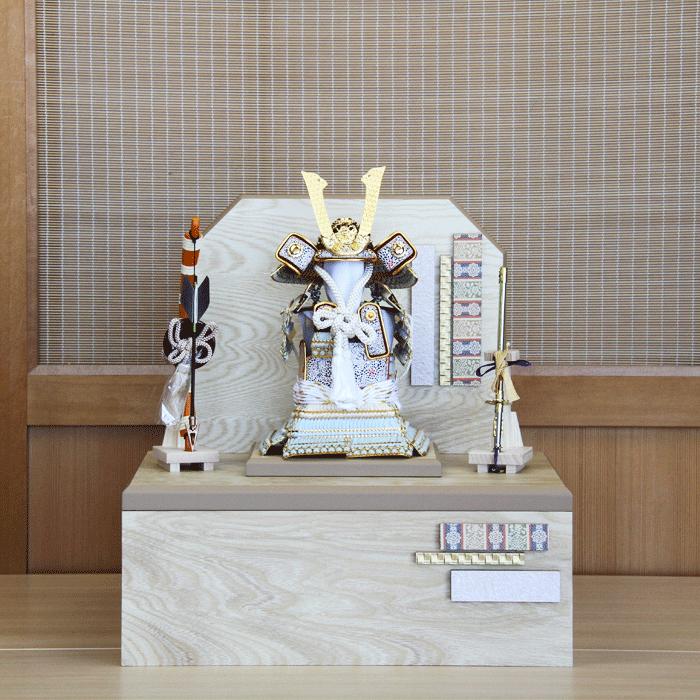 久月 五月人形 コンパクト おしゃれ モダン 鎧飾り 2033 端午の節句 兜