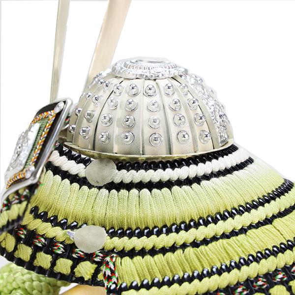 五月人形 コンパクト おしゃれ モダン 東玉 55307 草木染 兜飾り 7号翠