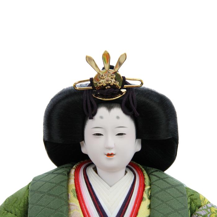 雛人形 おしゃれ モダン コンパクト 東玉 7656 桐竹紋A 三段飾り 五人飾り 毛せん シック 古典_5