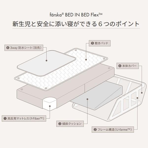 ファルスカ ベッドインベッド フレックス オーガニック 3WAY防水シート付 2点セット farska bed in bed flex organic 送料無料｜bb-yamadaya｜07