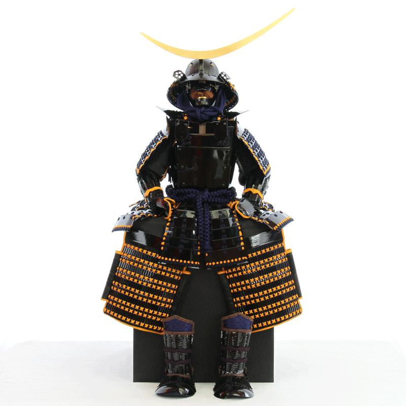五月人形 鎧飾り 鎧 インテリア 伊達政宗 鈴甲子雄山 雄山作 黒漆五枚